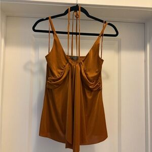 Armani Exchange Women's Gold Camisole Size Small